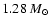$1.28~M_\odot$