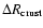 $\Delta R_{\rm crust}$