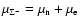 $\mu_{\Sigma^-}=\mu_{\rm n}+\mu_{\rm e}$