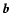 ${\vec b}$