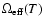 ${\Omega}_{\rm
eff}(T)$