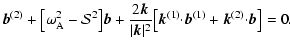$\displaystyle {\vec b}^{(2)}+{\left[{\omega}_{\rm A}^2-{\cal S}^2 \right]}{\vec...
...t[{\vec k}^{(1)}{\cdot}{\vec
b}^{(1)}+{\vec k}^{(2)}{\cdot}{\vec b} \right]}=0.$