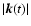 $\vert{\vec k}(t)\vert$