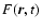 $F({\vec r},t)$