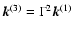 ${\vec k}^{(3)}={\Gamma}^2{\vec k}^{(1)}$