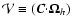 ${\cal V}\equiv({\vec
C}{\cdot}{\vec{\Omega}}_h)$