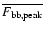 $\overline {F_{\rm bb,peak}}$