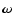 $\mbox{\boldmath$\omega$ }$