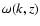 $\omega(k,z)$