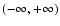 $( - \infty, + \infty )$