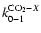 $k_{0-1}^{{\rm CO_2-}X}$