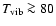 $T_{{\rm vib}}\ga80$