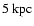 $5 {\rm ~kpc}$