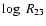$\log~ R_{23}$