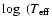 $\log~ (T_{\rm eff}$