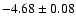 $-4.68\pm0.08$