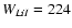 $W_{Li{\sc I}} = 224$