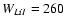 $W_{Li{\sc I}} = 260$
