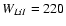 $W_{Li{\sc I}} = 220$