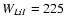 $W_{Li{\sc I}} = 225$