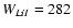 $W_{Li{\sc I}} = 282$