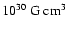 $10^{30}~{\rm G~cm^3}$