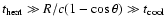$t_{\rm {heat}}\gg{}R/c(1-\cos\theta)\gg{}t_{\rm {cool}}$
