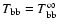 $T_{\rm bb}=T^{\infty}_{\rm bb}$