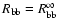 $R_{\rm bb}=R^{\infty}_{\rm bb}$