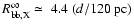 $R_{\rm bb,X}^\infty\simeq~4.4~(d/120~\rm pc)$