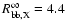 $R^{\infty}_{\rm bb,X}=4.4$