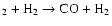 $_2 + \rm H_2 \rightarrow CO + H_2$