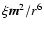 $\xi {\vec m}^2/r^6$