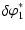 $\displaystyle \delta\varphi_1^*$