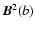 ${\vec B}^2(b)$