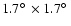 $1.7\hbox{$^\circ$ }\times 1.7\hbox{$^\circ$ }$