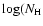 $\log (N_{{\rm H}}$