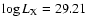 $\log L_{\rm X} = 29.21$