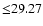 $ {\leq} 29.27$