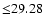 $ {\leq} 29.28$