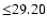 $ {\leq} 29.20$