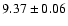 $9.37 \pm 0.06$