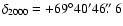 $\delta_{2000} = +69^{\circ} 40^{\prime} 46\hbox{$.\!\!^{\prime\prime}$ }6$