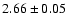$2.66 \pm 0.05$