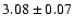 $3.08 \pm 0.07$