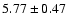 $5.77 \pm 0.47$