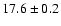 $17.6 \pm 0.2$