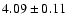 $4.09 \pm 0.11$