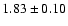 $1.83 \pm 0.10$