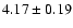 $4.17 \pm 0.19$